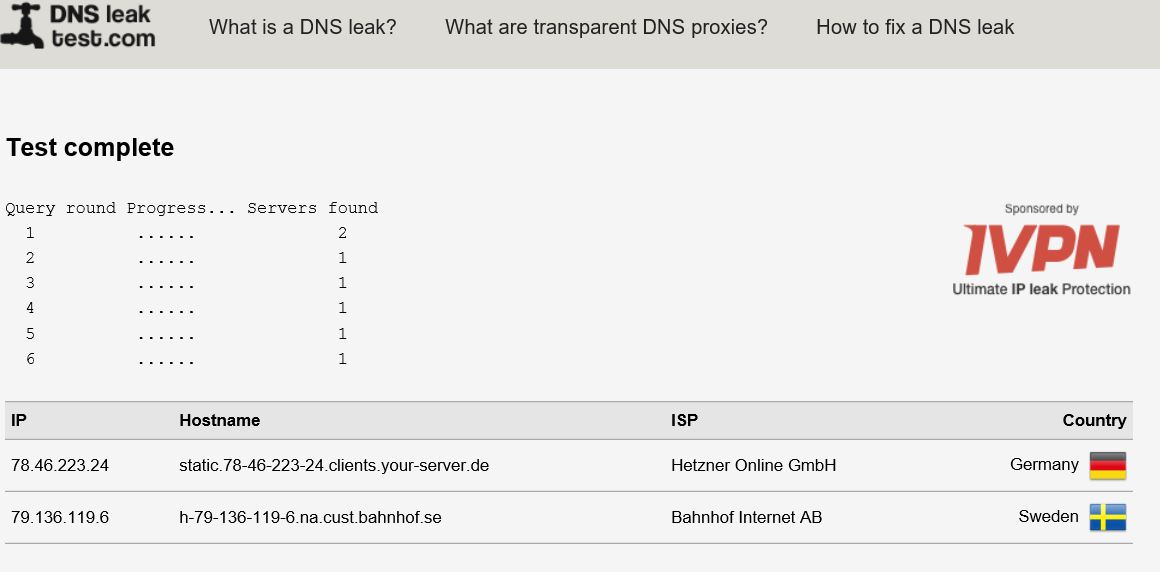 https://www.dnsleaktest.com/